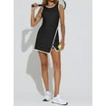 thumbnail image 5 of Women'S Workout Tennis Dress with Built-in Bra & Shorts Pockets Sleeveless Crewneck Golf Athletic Mini Dresses, 5 of 9