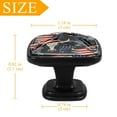 thumbnail image 4 of 4 Pcs Cabinet Handle Drawer Pulls American Flag and Animals Knobs with Screws Square Furniture Office Cabinet Knob Decoration, 4 of 7
