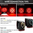 thumbnail image 4 of FNNMNNR Trailer Lights 12V LED Light Kit IP68 Waterproof Submersible Rear Tail Light for Car  Boat RV  Marine  Camper  Trucks  Tractors, 4 of 8