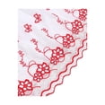 thumbnail image 6 of Girls Dress Red White Butterfly Embroidered Ruffle Scalloped Hem Party Vacation Bridesmaid 6 Years, 6 of 7