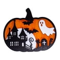 thumbnail image 1 of Adorno de calabaza colgante, recorte de madera ligero, adorno decorativo espeluznante Estilo C, 1 of 9