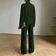 thumbnail image 7 of Yutgune Women's 2 Piece Sweatsuit Mock Neck Long Sleeve Sweatshirt Drawstring Wide Leg Pants Casual Lounge Set, 7 of 7