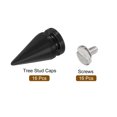 thumbnail image 3 of 16Pack Cone Spike Stud Rivet, 10x20mm Screw Back Tree Studs and Spikes for Leather Craft(Gloss Black), 3 of 6
