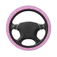 thumbnail image 3 of Daiia Pink Donuts Steering Wheel Cover Auto Steering Wheel Covers Breathable Anti-Slip Steering Wheels Car Interior Decor Accessories for Men Women Universal 15 Inch, 3 of 8