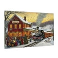 thumbnail image 2 of 1000 PCS Classic Christmas Train Puzzles For Adults 1000 Pieces,Brain Challenge,Unique And Beautiful Design,Vintage Art Christmas Style Wooden Jigsaw Puzzles,Gifts For Friends And Family,Fun Puzzle, 2 of 6