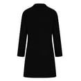 thumbnail image 6 of Olyvenn Trench Coat for Women 2025 Long Wool Coat Single Breasted Pea Coat Casual Lapel Coat Thicken Winter Coat Jacket Black XXXL, 6 of 6