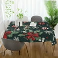 thumbnail image 3 of Yayeee Tablecloths 54" x 54" Rectangle Wrinkle Resistant Party Table Cover, Green Christmas, 3 of 8