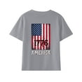 thumbnail image 3 of EnJoCho Child 4th of July Shirts Toddler Independence Day Stripe Star Printed Tees Boys Girls Trendy Short Sleeve Crewneck T Shirts Unisex Holiday Casual Tops, 3 of 4
