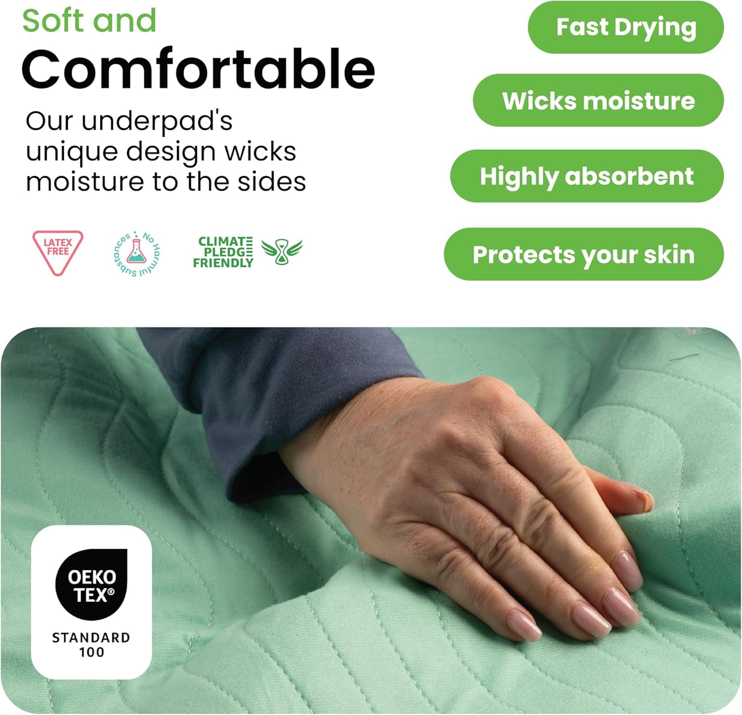 5 Pack 34"x36" Washable Underpads for Dogs, Waterproof Reusable Puppy Training Pads, Heavy Absorbency Non-Slip Potty Pads for Floor, Crate & Whelping