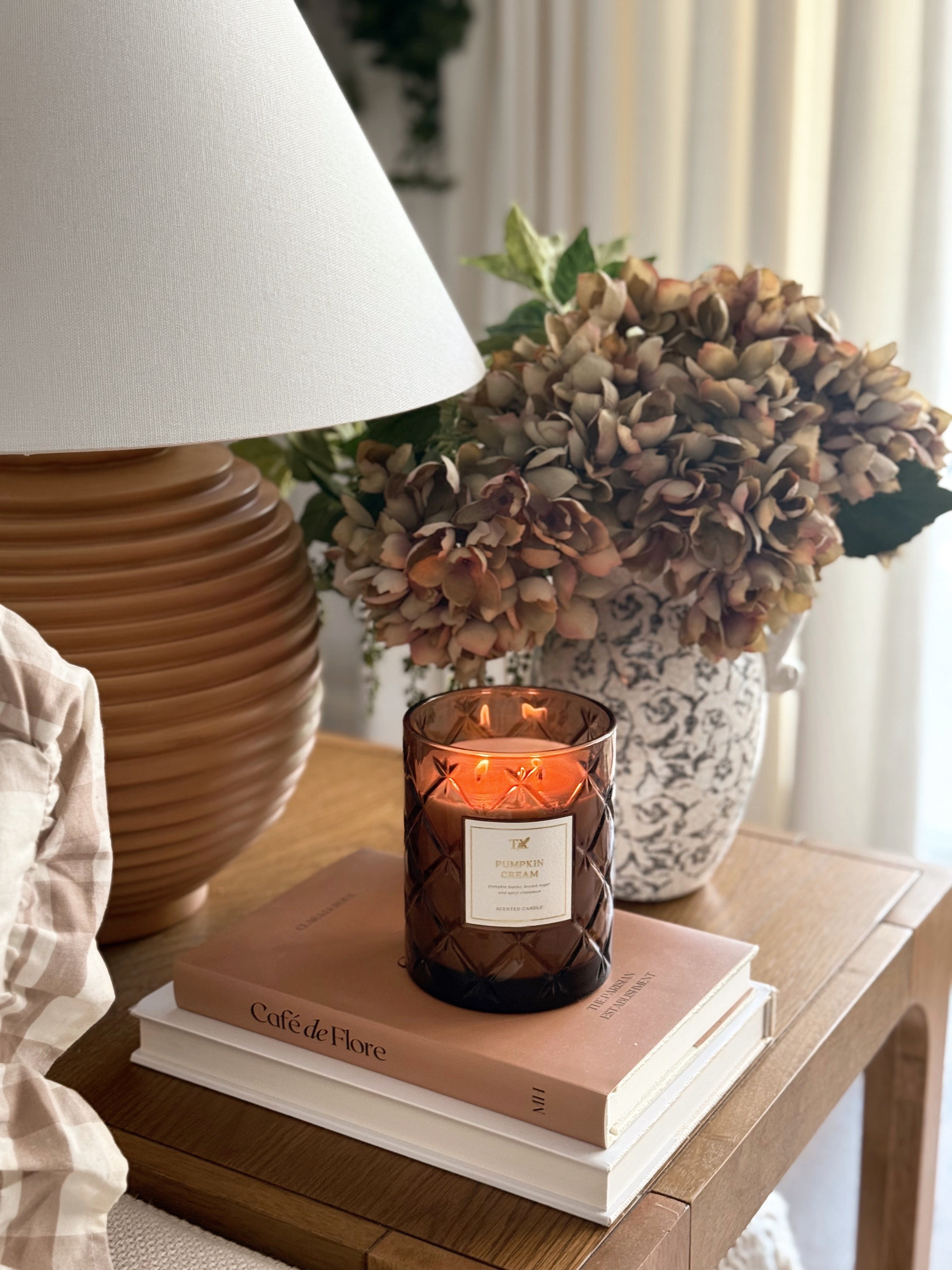 My Texas House Pumpkin Cream Scented 2 Wick 15oz (423.9 g) Jar Candle