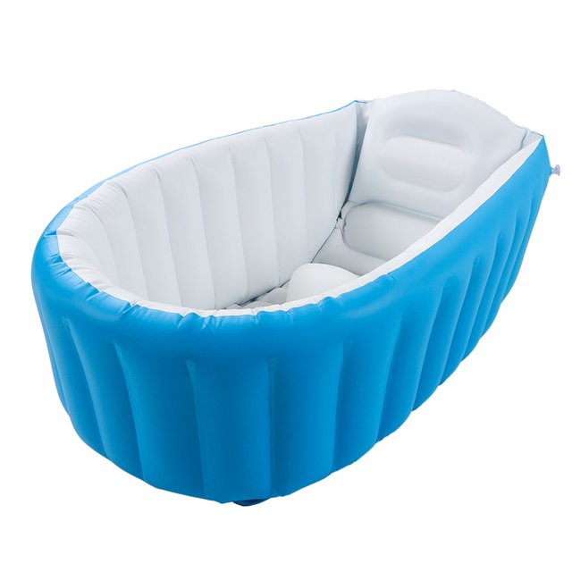 Bañera para bebé Lavabo Ducha Viaje Portátil con Soporte para la Espalda Bañera Plegable para Niños Pequeños con Bomba Aire y Nivel Agua Resistencia para Bebés y Niños ANGGREK Otros