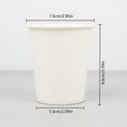 thumbnail image 3 of 50-Pack Thickened White Disposable Paper Cups - Handcrafted Tea Tasting Cups for Hot/Cold Beverages and Sampling - White, 3 of 5