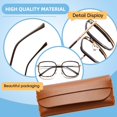 thumbnail image 6 of Jimin 1 PC Blue Light Filter Glasses Women Green Pattern Glasses, Light and Stylish,Incl. Glasses box in white,Eye protection for office and leisure, 6 of 6