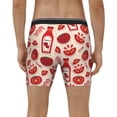 thumbnail image 4 of Xecao Tomatoes Print Boxer Briefs for Men's Stretch Moisture-Wicking Underwear, Mid-Rise Classics breathable fabric, 4 of 7