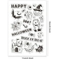 thumbnail image 4 of Happy Halloween Clear Stamps Trick or Treat Silicone Stamp for Card Making Decoration and DIY Scrapbooking, 4 of 6
