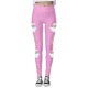 thumbnail image 4 of MKLEKYY Leggings para mujer, leggings para hacer ejercicio, leggings con estampado navideño, pantalones con bloques de color, leggings suaves y elásticos. 1663, 4 of 4