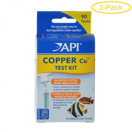 API Copper Test Kit 90 Tests Liquid - Pack of 3
