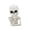51#-White, variant on Diceymbol Ghost Figurine Halloween Tabletop Decor Patchwork Bow Design for Mantel Shelf Display 4 Inch