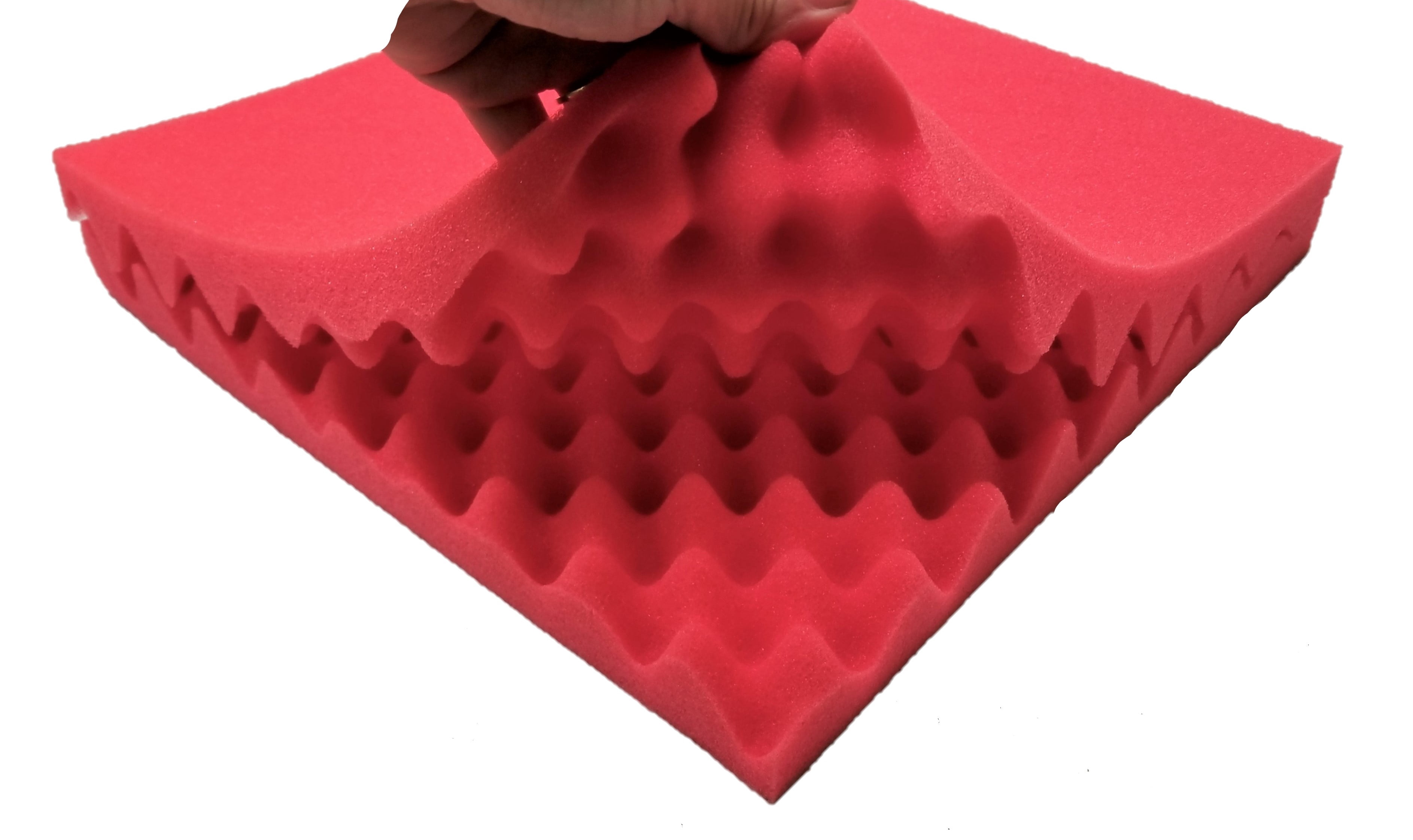Bookishbunny 20 pk Acoustic Foam Egg Crate Panel Wall Tile Audio Home Studio Deadening Soundproofing 12x12x1.5