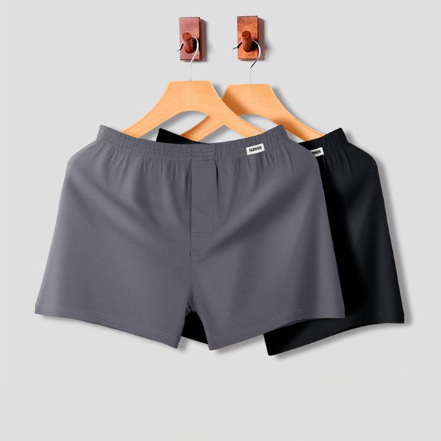 Man Fashion Solid Color Sleeping Pants Loose Shorts Pajamas Shorts