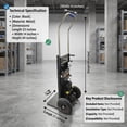 thumbnail image 4 of 600lbs Electric Stair Climbing Cart,Powered Electric Stair Climbing Hand Trucks for Construction Logistics Moving and Supermarket Delivery, Lithium Battery Electric Stair Climbing Machine with Foldab, 4 of 7