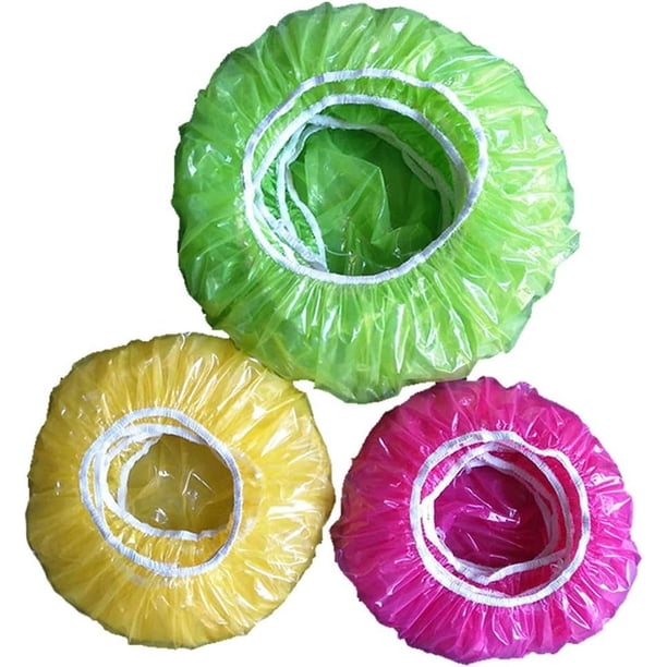Fundas elásticas reutilizables para alimentos, fundas para cuencos de varios tamaños, fundas coloridas para cuencos, fundas de plástico para alimentos, sellado hermético, frescura de los alimentos,