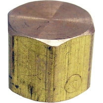 Lasco Fittings Brass Pipe Cap 17-9145 - 1/4 Inch Female Thread - Gold