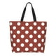 thumbnail image 1 of Fotbe Maroon And White Polka Dot Bolsa Tote Estética de Lona con Estampado para Mujer - Bolsa Reutilizable de Hombro Casual para Vacaciones, Compras, Trabajo y Gimnasio, 1 of 8
