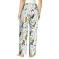 thumbnail image 3 of Uemuo Colorful Poodle Dog Pattern Women's Wide Leg Palazzo Lounge Pants with Pockets Light Weight Loose Comfy Casual Pajama Pants-Medium, 3 of 9