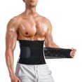 thumbnail image 1 of Men Waist Trainer Trimmer Tummy Control Compression Shapewear Body Shaper Sweat Belt, 1 of 6