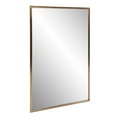thumbnail image 7 of Antiqued Brushed Brass Rectangular Wall Mirror, 7 of 7