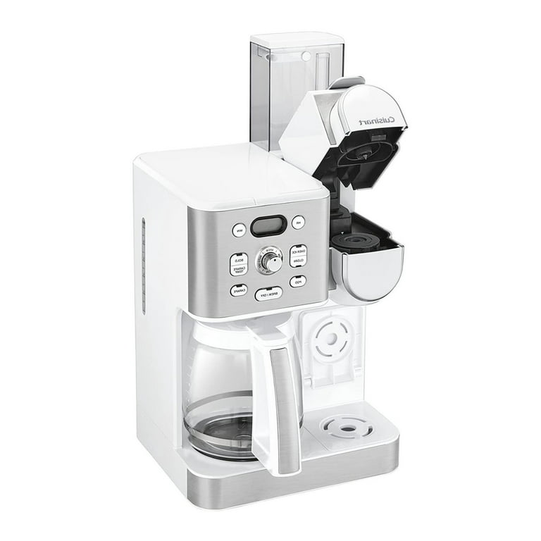 Cuisinart 2-IN-1 Center Combo Brewer Coffee Maker, White