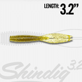 thumbnail image 3 of 6th Sense Shindig 3.2 in Finesse Soft Plastic Bass Fishing Bait Ribbed Body Compact Action 8 Pack Made in USA, 3 of 8
