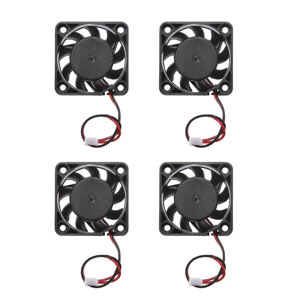 4x 40mm Housing Computer Cooling Fan Low Noise CPU Fan Cooling Fan for Desktop PC Laptop 12V DC
