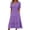 Summer dresses for women-Purple, variant on Guieoi Summer Dresses for Women 2026 Plus Size Tiered Casual Dress, Short-Sleeve V-Neck Dress with Pockets Blue S