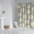 thumbnail image 2 of Waterproof Daisy Seamless Pattern Shower Curtain 72x72 Inch Boho Style Polyester Unique Shower Curtain for Bathroom Hotel Home Decor with 12 Plastic Hooks, 2 of 5