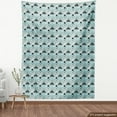 thumbnail image 3 of Polar Bear Sofa Upholstery Fabric by the Yard, Merry Xmas and Happy New Year Theme Presents Trees and Hearts, Decorative Fabric for DIY & Home Accents, 1 Yard, Pale Blue Black by Ambesonne, 3 of 4