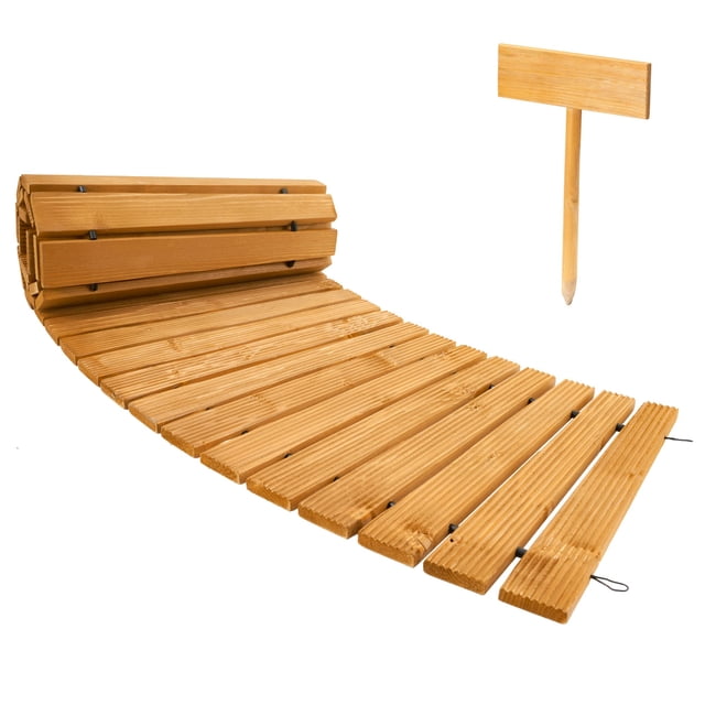 Rollo de madera de cedro curvo Garden Pathway Spurgehom de 2,1 m
