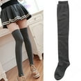 thumbnail image 4 of 1 Pair Thigh High Socks Japanese Style Attractive Cotton Women Long Boot Stocking for Daily Wear, 4 of 8