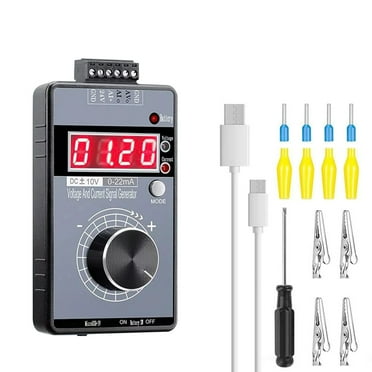 Portable Signal Generator for Sensors and Transmitters Aluminum Alloy Knob, 2,3,4 Wire System, Easy Signal Observation