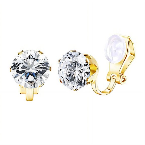 DESIGNICE 2026 New Tragus Earrings for Women,Exquisite and Unique Shape Earrings for Women,Delicate Geometric Design Clip on Earrings,Gold