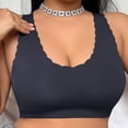 thumbnail image 4 of Hilenly Plus Size Jelly Bra Soft No Underwired Bra Cross Back Seamless T Shirt Bra Comfort Everyday Bra, 4 of 8