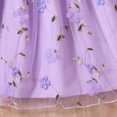 thumbnail image 3 of Vedolay Little Girl Dress Girls Dress Unicorn Printed Casual Party Twirly Dress for Kids,Purple 5-6 Years, 3 of 5