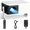 Black, variant on CocoBear Mini Projector, Native 720P with 1080P Support, 4000 Lumens LED, Portable Projector for Home Theater, 40–100" Display, HDMI/USB/AV Compatible, White