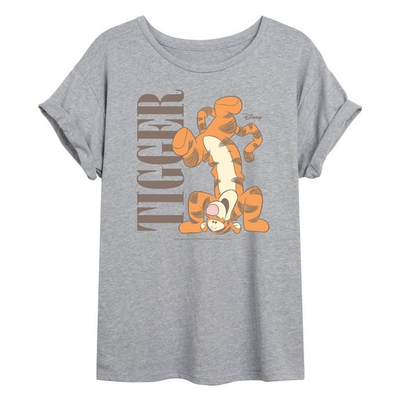 Disney - Muted Tigger - Juniors Ideal Flowy Muscle T-Shirt
