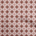thumbnail image 1 of oneOone Rayon Maroon Fabric Asian Block Floral Craft Projects Decor Fabric Printed By The Yard 56 Inch Wide, 1 of 4
