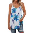 thumbnail image 1 of Camisetas sin mangas de verano para mujer a la moda, camiseta sin mangas plisada de corte bajo con tirantes finos, chaleco holgado holgado Pompotops lopia993008, 1 of 6