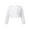 White, variant on Yartina Girls Long Sleeve Bolero Cardigan Shrug Cropped Coat Poncho Capelet Wrap Pink 7