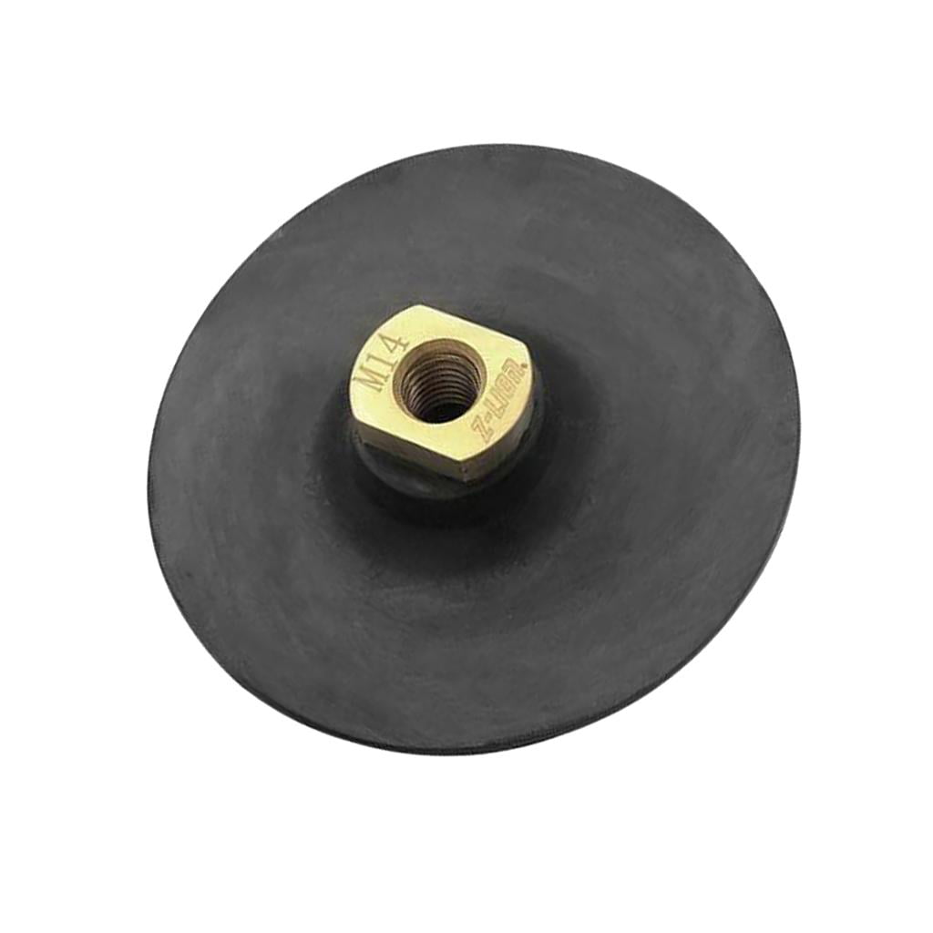 2 Pcs 4 inch Rubber Backer Pad for Stone Granite Marble Polishing Hook &Loop 
