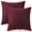 Claret, variant on Unique Bargains Solid Indoor Outdoor Linen Decorative Throw Pillow Cover (2 Count) Beige 16" x 16"